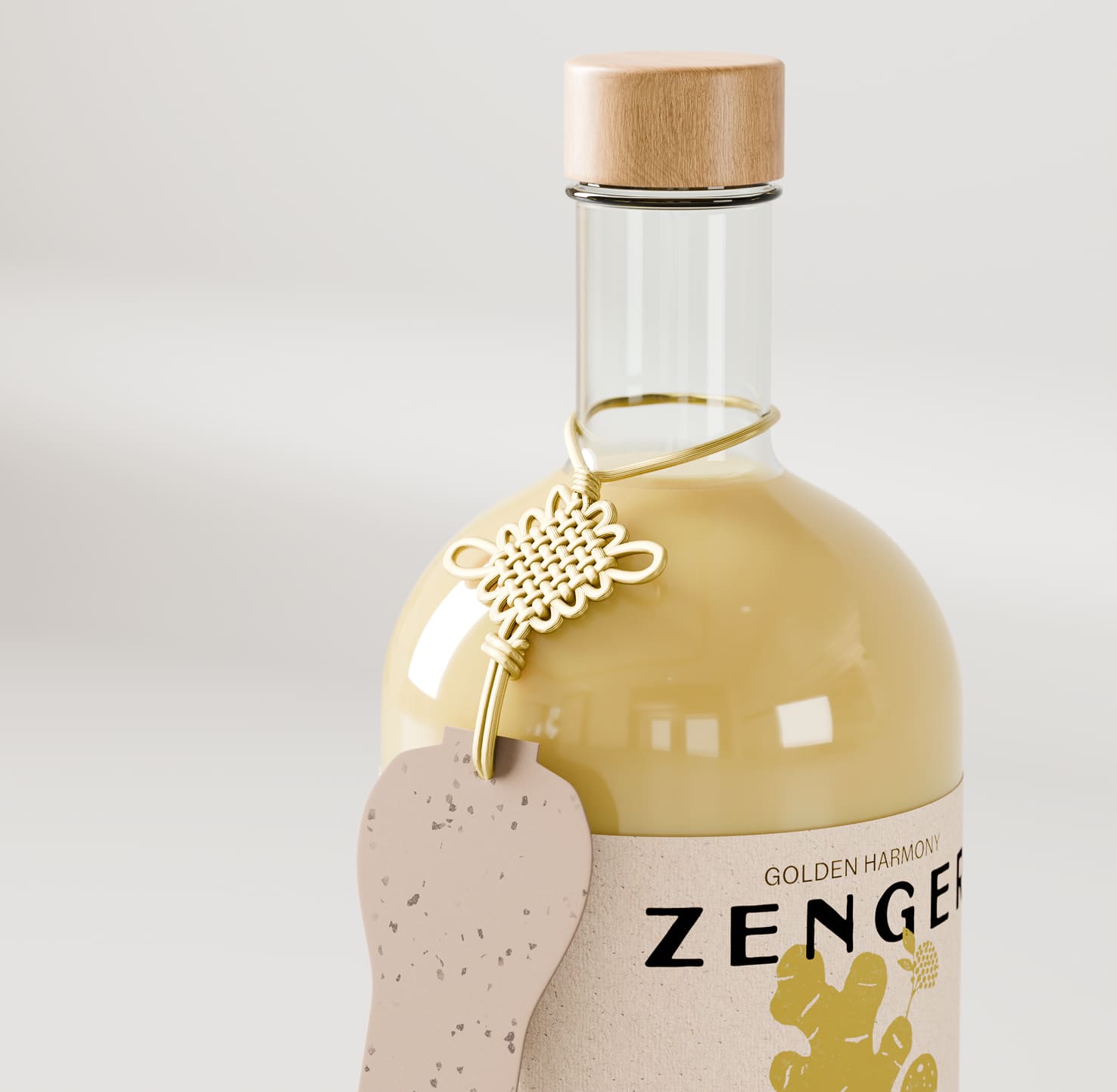 Zenger Cheum Organic Ginger Concentrate 700 ml – Lightly Sweetened, Yuzu & Elderflower